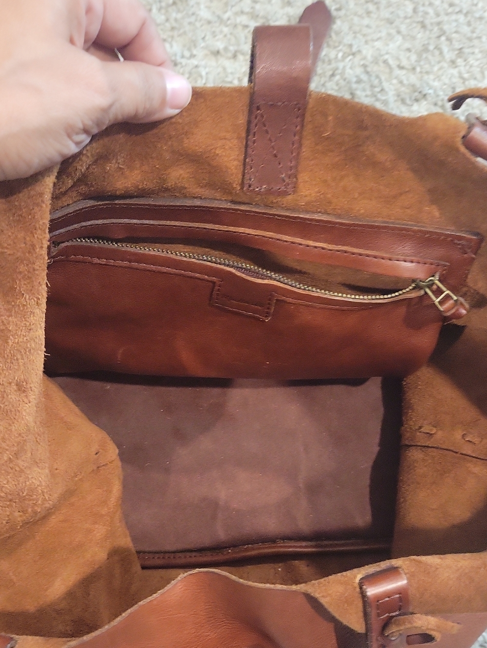 Madewell Marin Leather Tote Bag - Picture 7 of 10